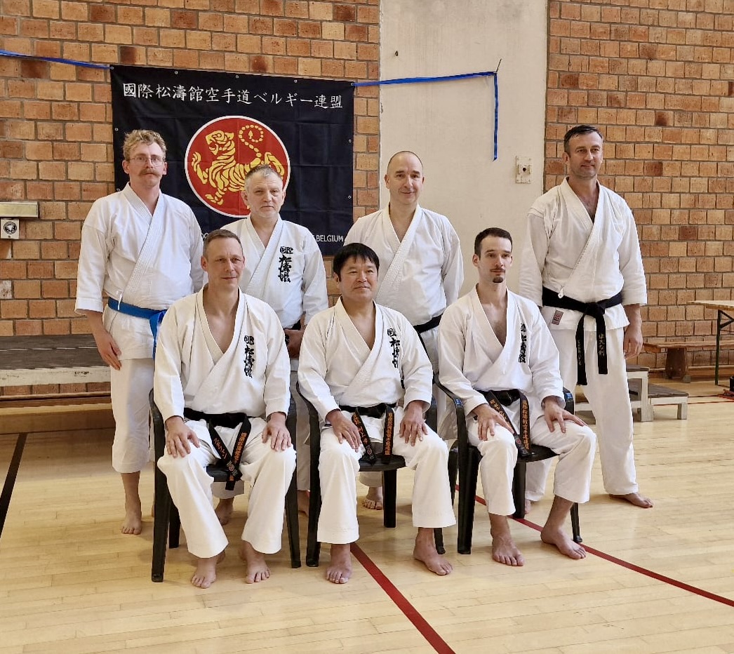 Zdjęcie z seminarium karate 28th Summer Camp SKIF Belgium Bütgenbach 4-6 lipca 2025 - Stephane Castrique Sensei, Murakami Shihan, Paul Huglo Sensei